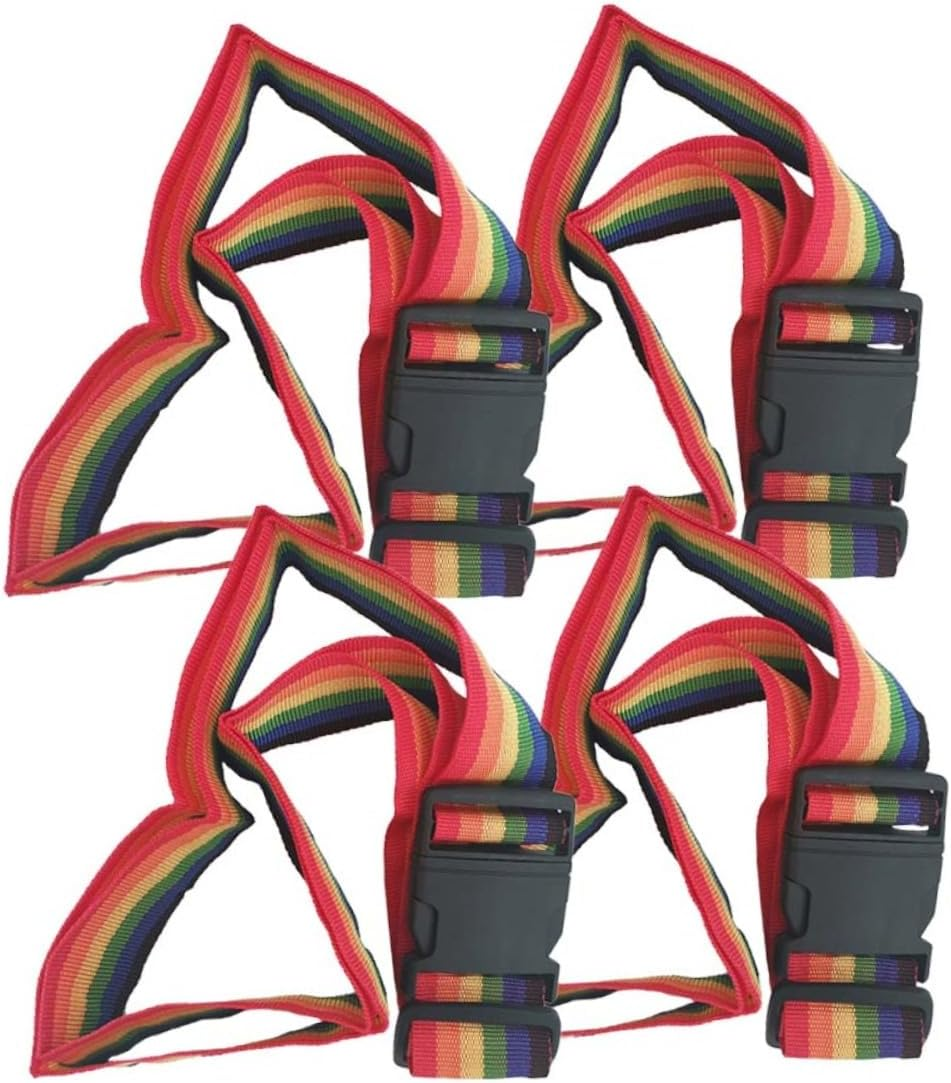 Iplusmile Carry Luggage Bag Packing Straps 4Pcs Luggage Straps Adjustable Length (95-180Cm) for Suitcases Suitcases image number 6