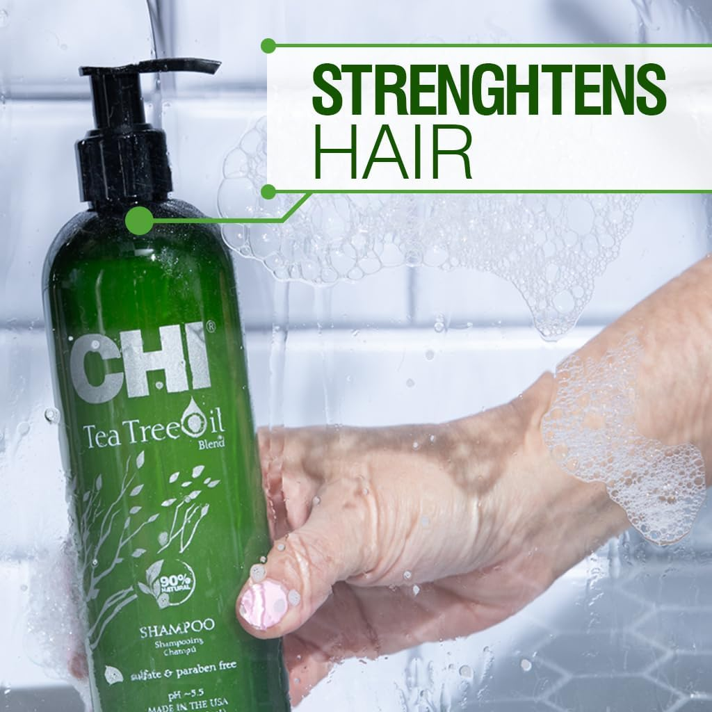 CHI Tea Tree Oil Shampoo, 739Ml image number 4
