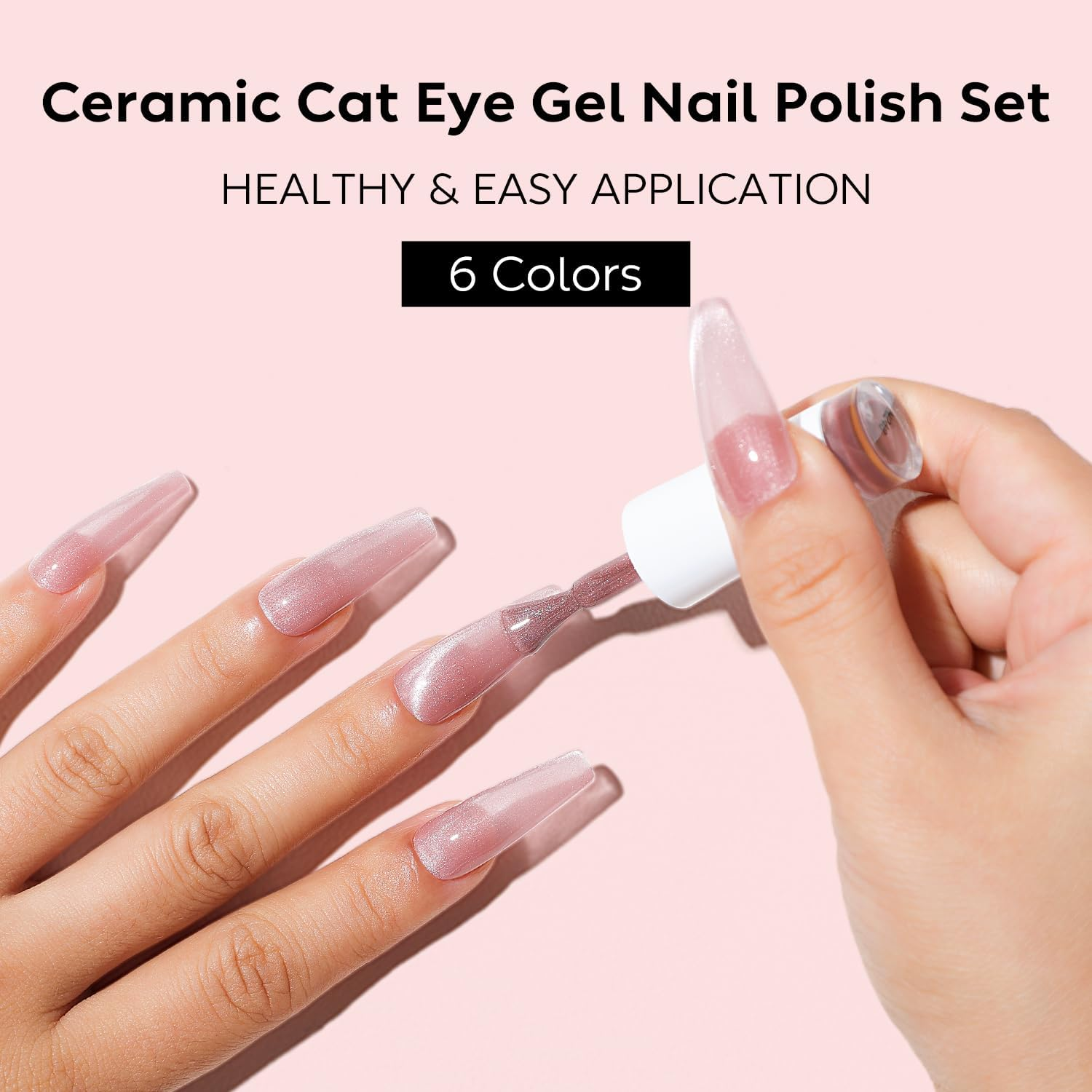 Nicedeco Gel Nail Polish 6 Pcs 8Ml Soak off LED U V Kit-31 Cruelty-Free & Vegan image number 5