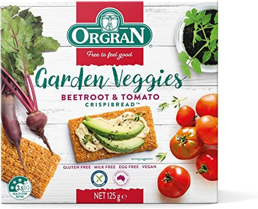 Orgran Gluten Free Sweet Potato & Pumpkin Crispbread 125 G