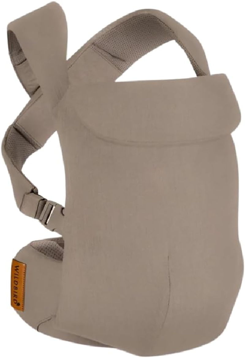Wildbird - Aerial Carrier - 7 to 45 Lbs - for Moms, Dads & Caregivers - 100% Natural European Linen Fibers - Versatile & Adjustable - Small Size - Sparrow Fabric