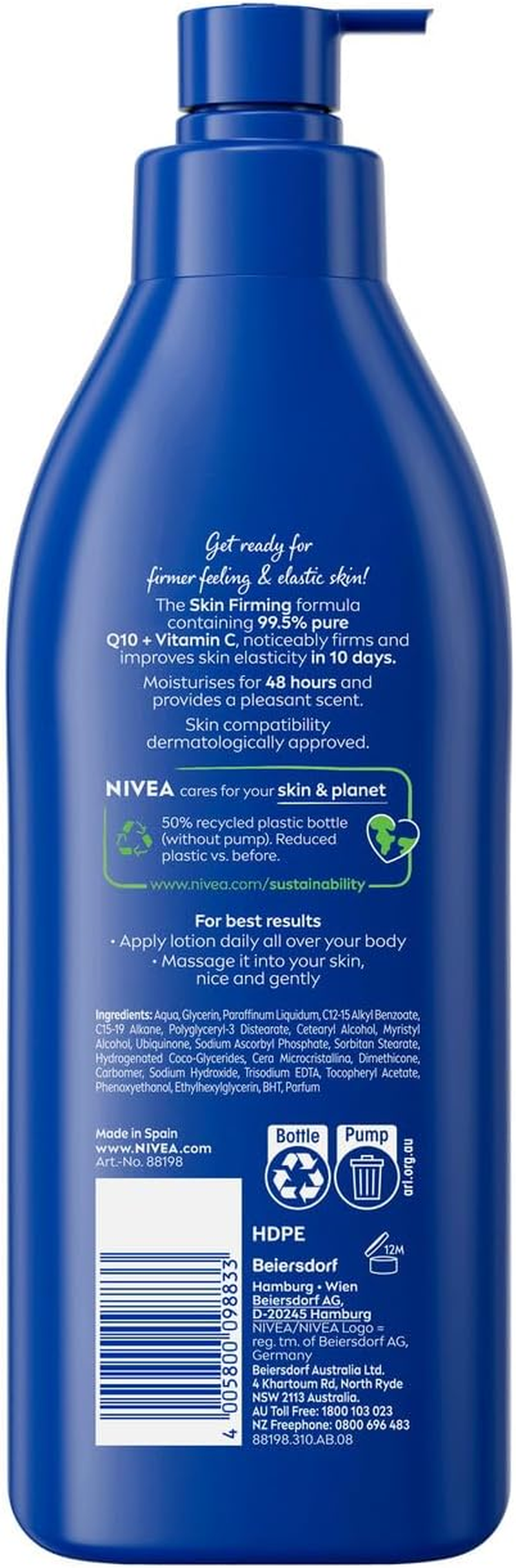 Nivea Body Rich Firming Q10 plus Vitamin C Body Lotion 400Ml image number 3
