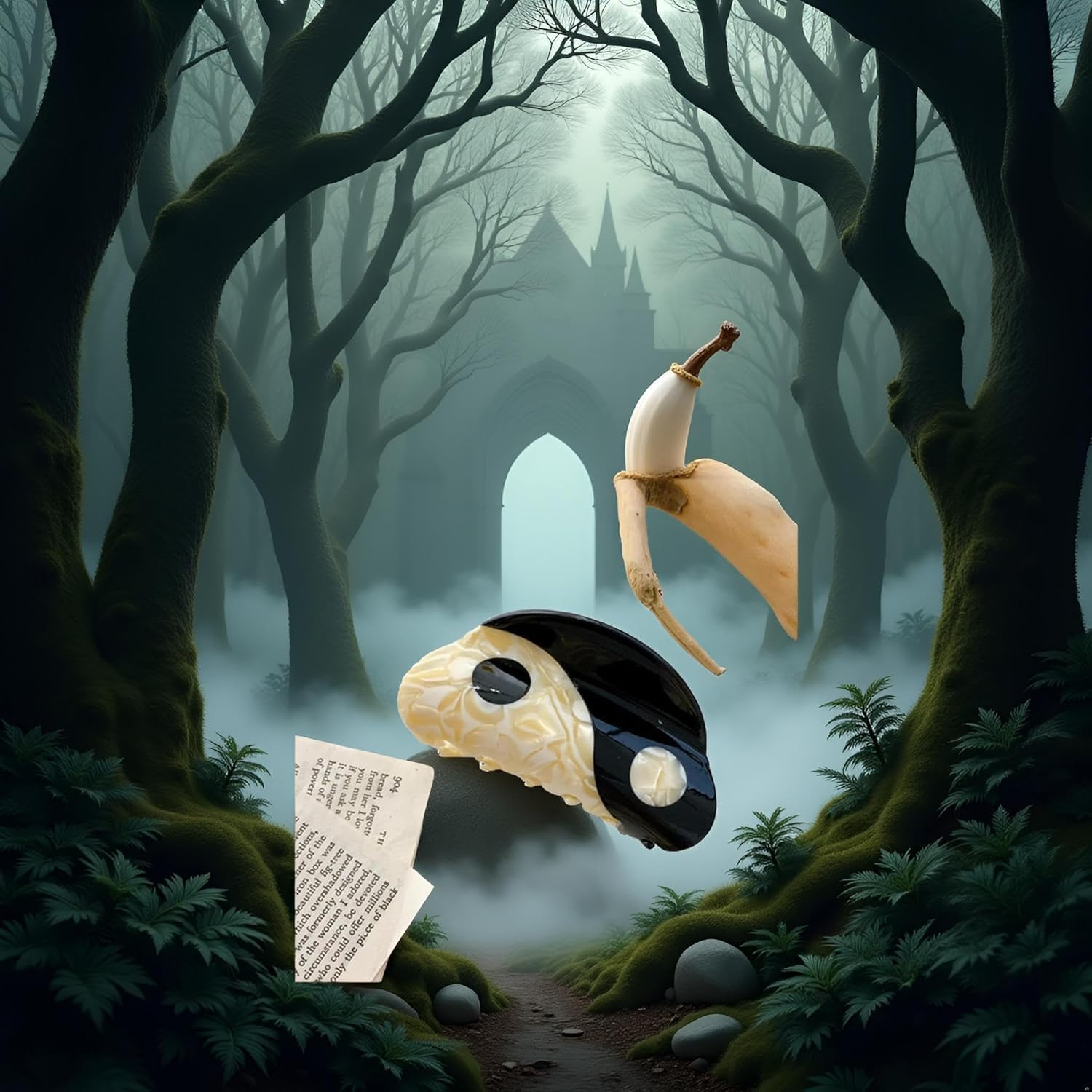 Yin Yang Hair Accessories Hair Clips for Girlfriend Punk Goth Vintage Hairpins Hair Embellishments Aesthetic Presents-Large Clips and Barrettes, Decorations image number 1