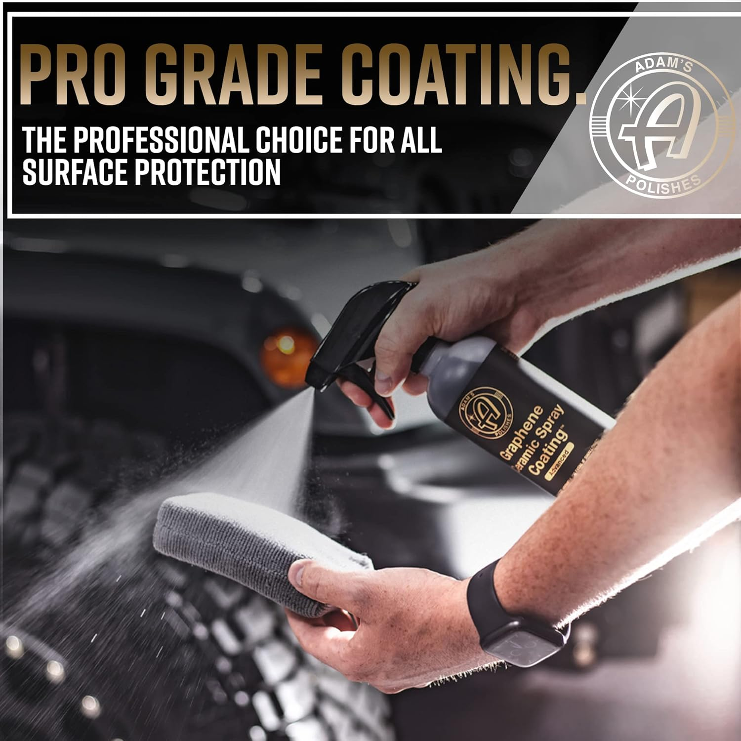 Adam'S Polishes Advanced Graphene Ceramic Spray Coating Kit - 18+ Month Sprayable Graphene Oxide Ceramic Coating for Cars, Boats, Rv'S & Motorcycle | Adds Extreme Gloss, Depth, Shine & Protection image number 3