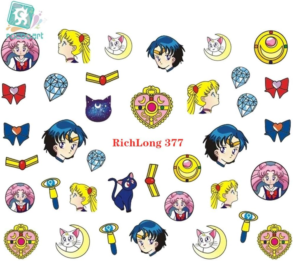 Children'S Fashion Nails Small Water Transfer Foils Nail Art Sticker Cartoon Harajuku Christmas Fox Frog Decal Nail Decoration (377)