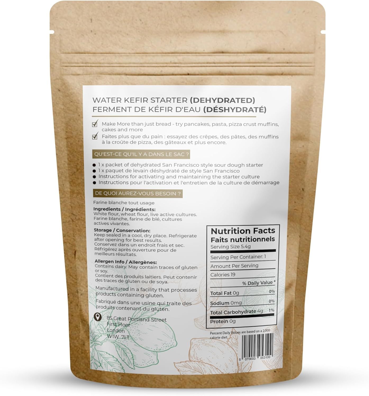 San Francisco Style Dehydrated Sourdough Starter &ndash; Activates in Just 24 Hours &ndash; Bake Fresh Artisan Bread Fast image number 1