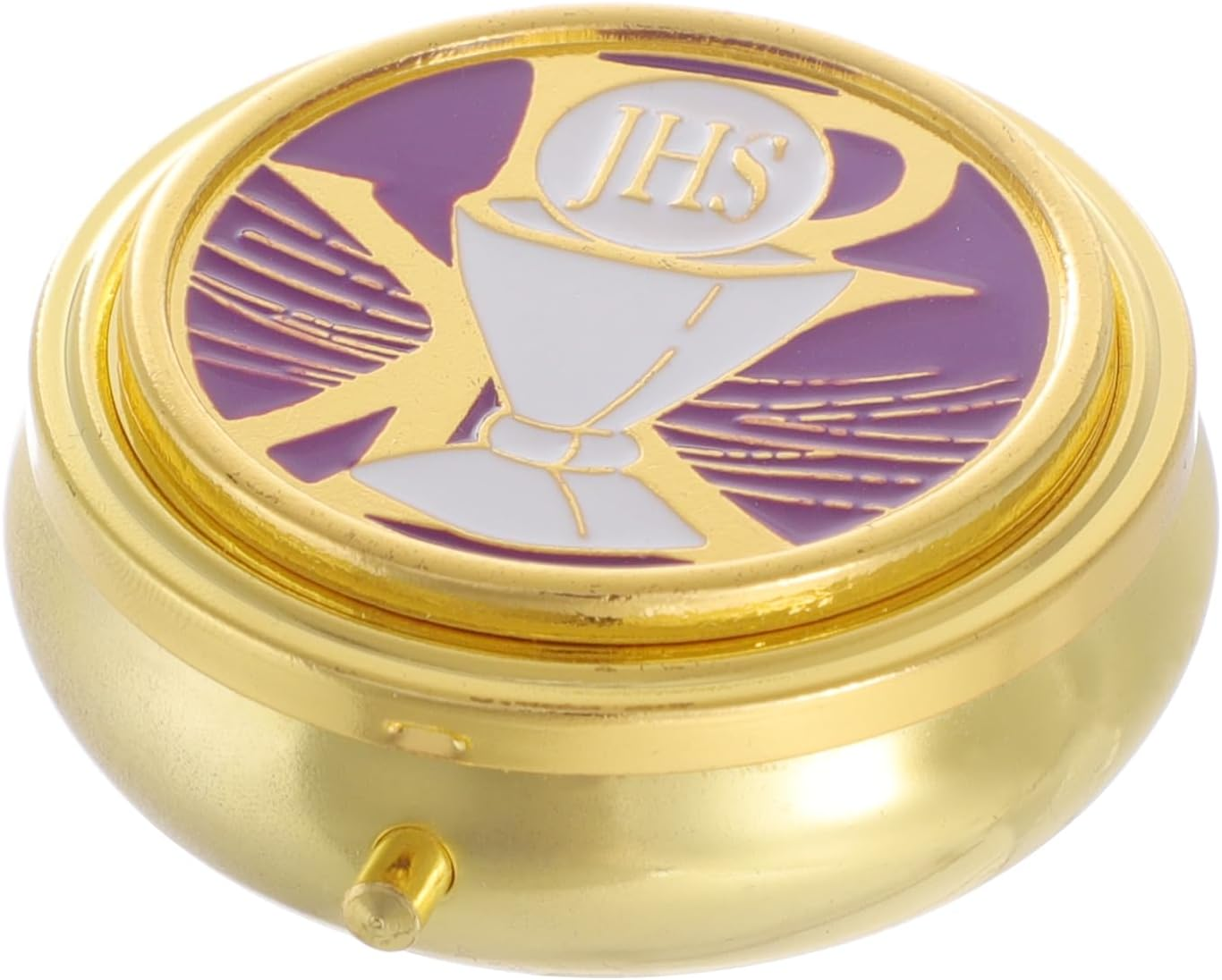 KOMI Pyx for Communion Host Catholic, Baptism Keepsake Box, Unique First Communion Gifts, Prayer Box