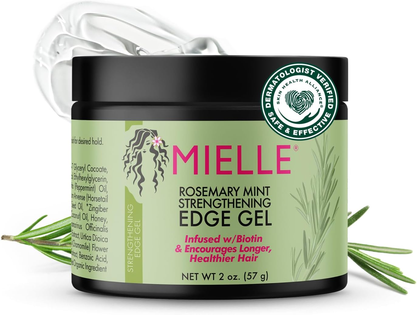 Mielle Rosemary Mint Edge Gel 57 G image number 2