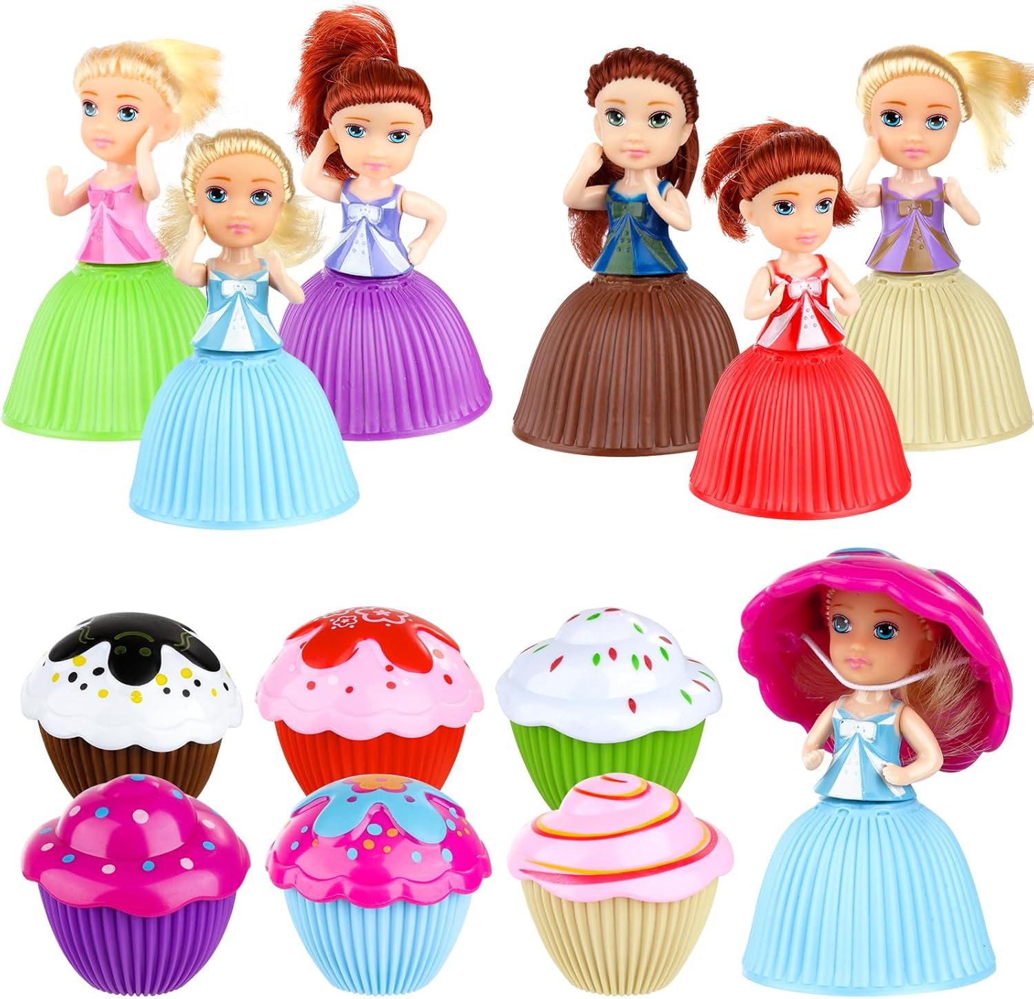 Christoy Beautiful Cake Doll Toy Surprise Cupcake Princess Doll Toys for Children Kid Transformed Scented Girls Funny Game Gift (6PCS)&hellip; image number 6