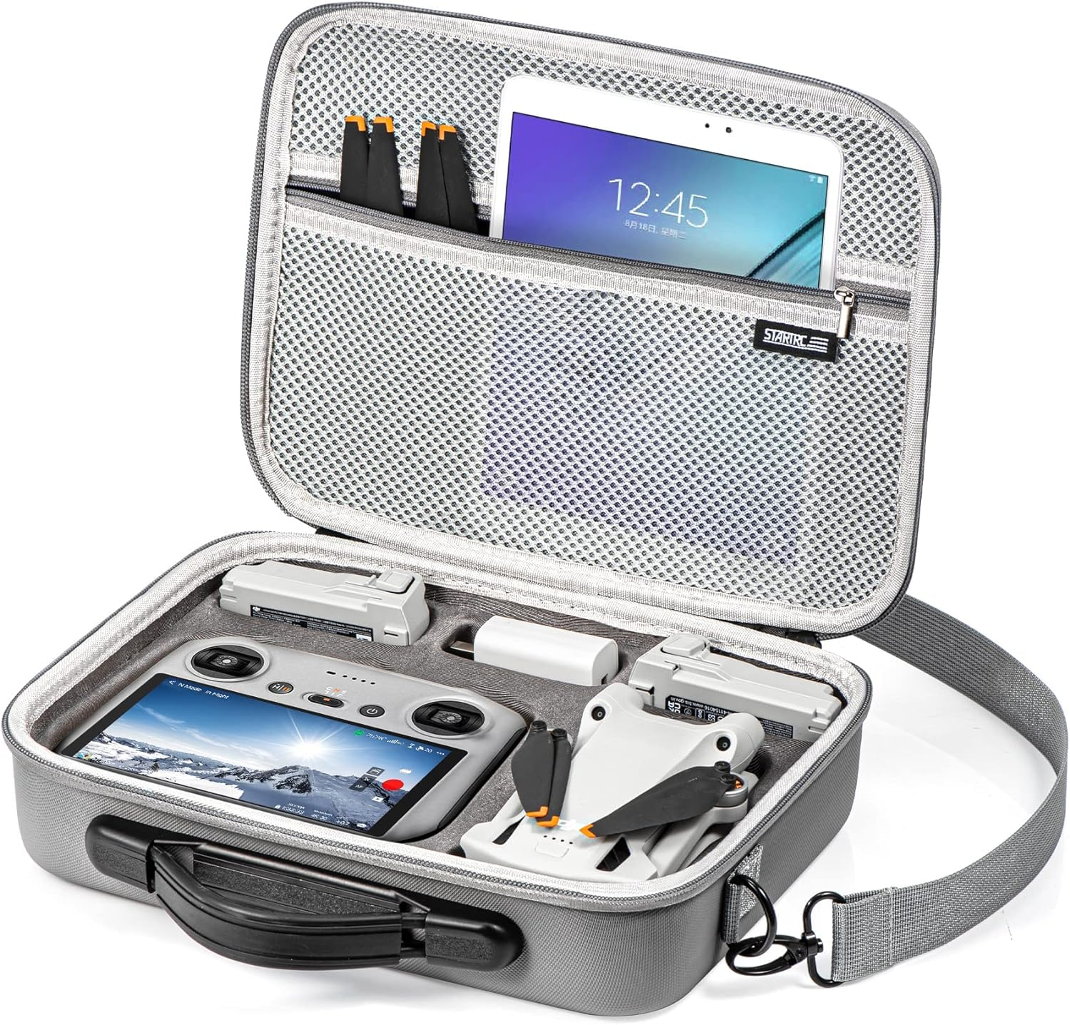 STARTRC Waterproof Case for DJI Mini 3/Mini 3 Pro Case Accessories,Portable Travel Bag for DJI Mini 3 Pro/Mini 3 Fly More Combo(For DJI RC/RC2 Controller) image number 5