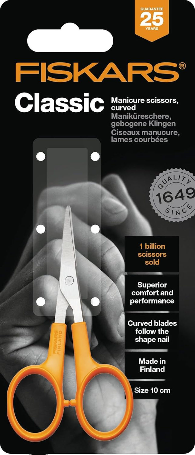 Fiskars Curved Classic 10Cm Manicure Scissors image number 6