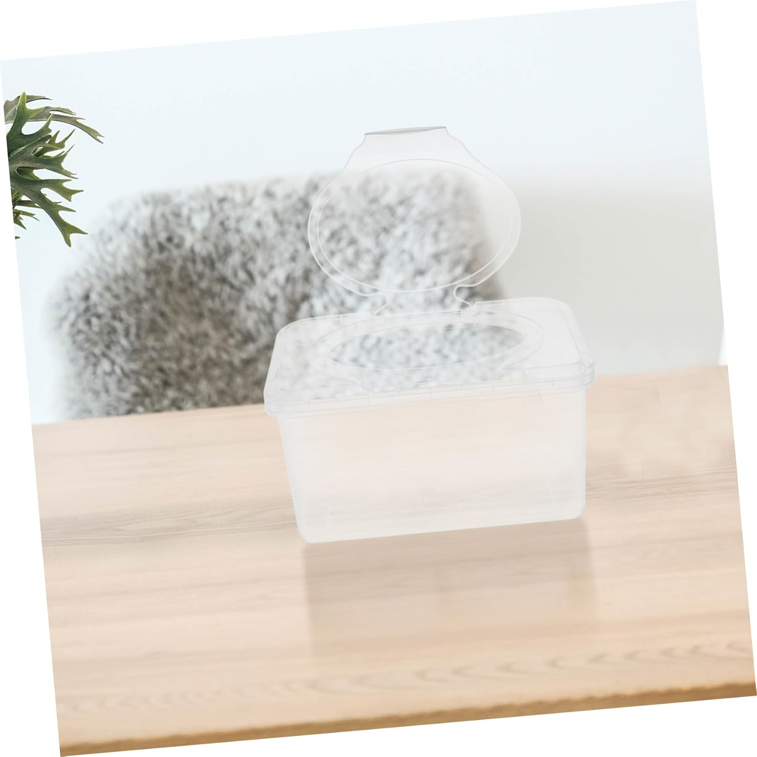 CANIGHT 2Pcs Wipe Holder Case Portable Reusable Storage Box for Home Office Car Easy for Outdoor Tissue Cleaning Wipes image number 2