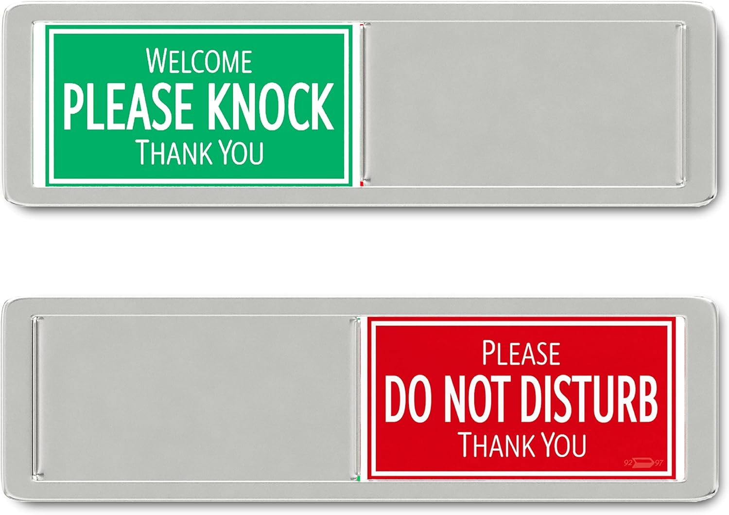 Black & White Vacant Occupied Office Sign for Bathroom Door - Privacy Sign for Home, Office Restroom, Business or Restaurant - 7X2 Inches