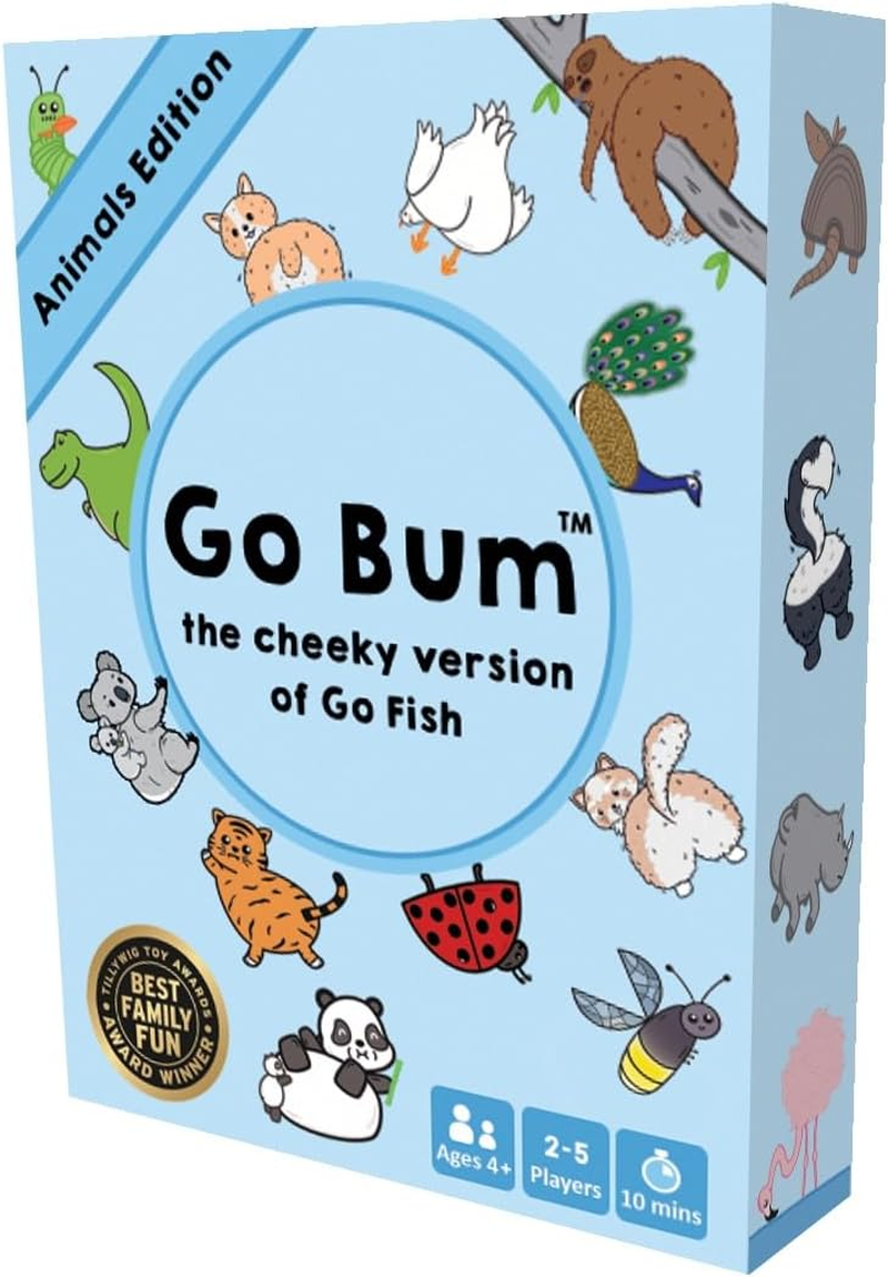 Go Bum Animals Edition | Ages 4 and Up! | Go Bum Animals Is the Cheeky Version of Go Fish Where You Match Animal Bums | 2-7 Players | 10 Mins image number 2