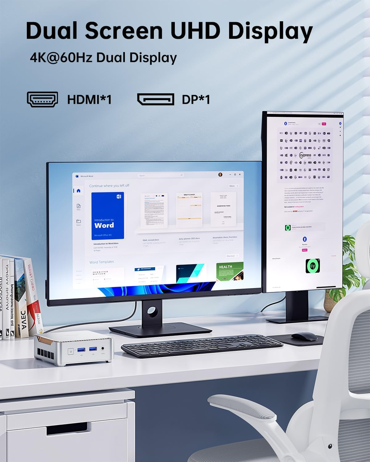 KAMRUI Mini PC E2 Mini Computer Alder Lake-N97(Up to 3.6Ghz,4C/4T) 8GB DDR4 256GB M.2 SSD Win11 Pro Micro Desktop Computer Mini Desktop PC Support 4K@60Hz,Hdmi,Wifi 5,BT4.2 image number 1