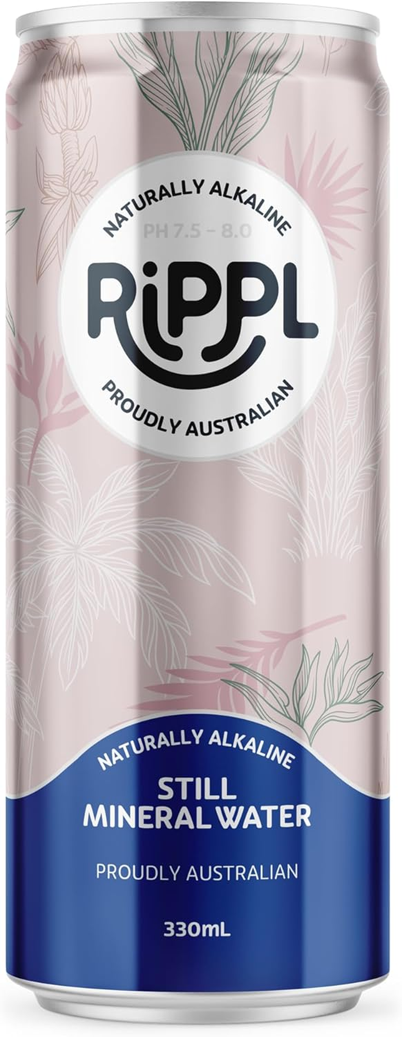 Rippl Floral Canned Still Mineral Water, 330 Ml, 24 Pack image number 4