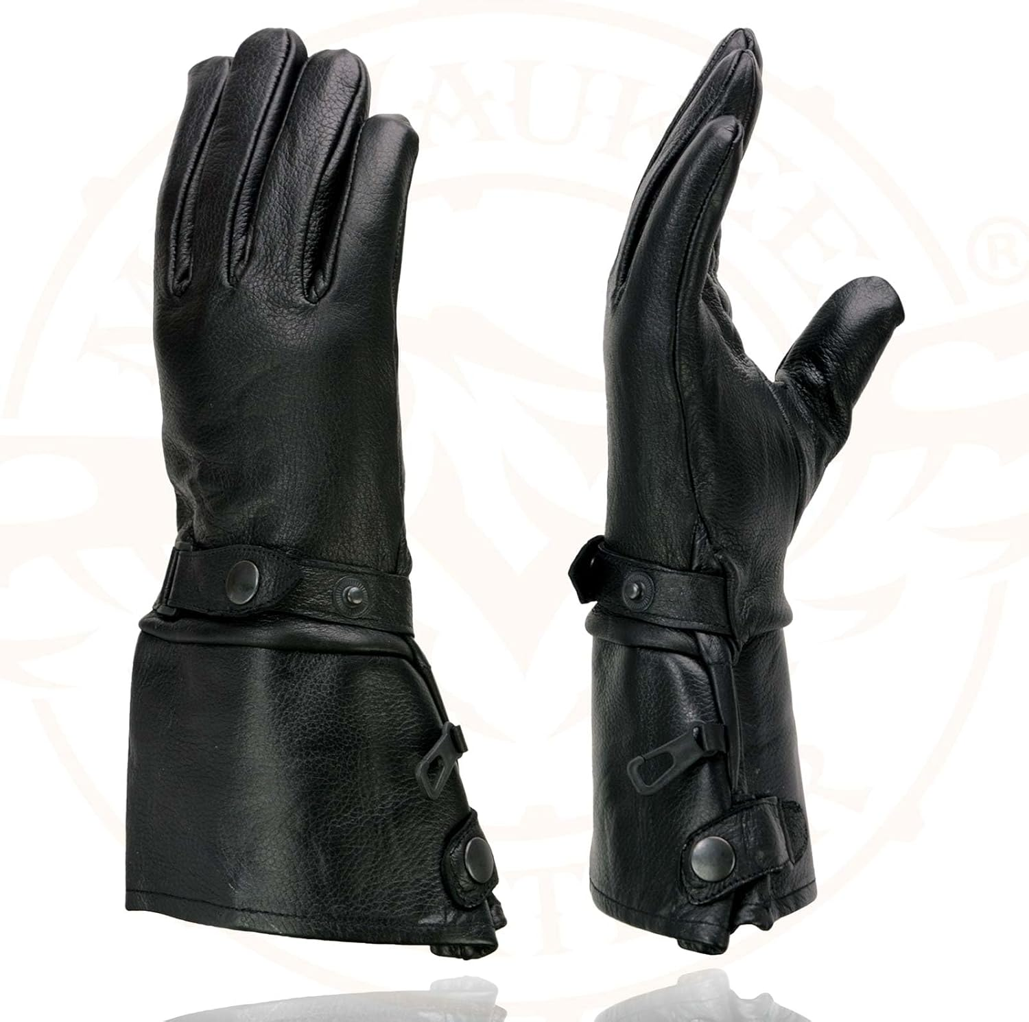 Shaf International Men'S Long Gauntlet Glove (Black, Small) image number 3