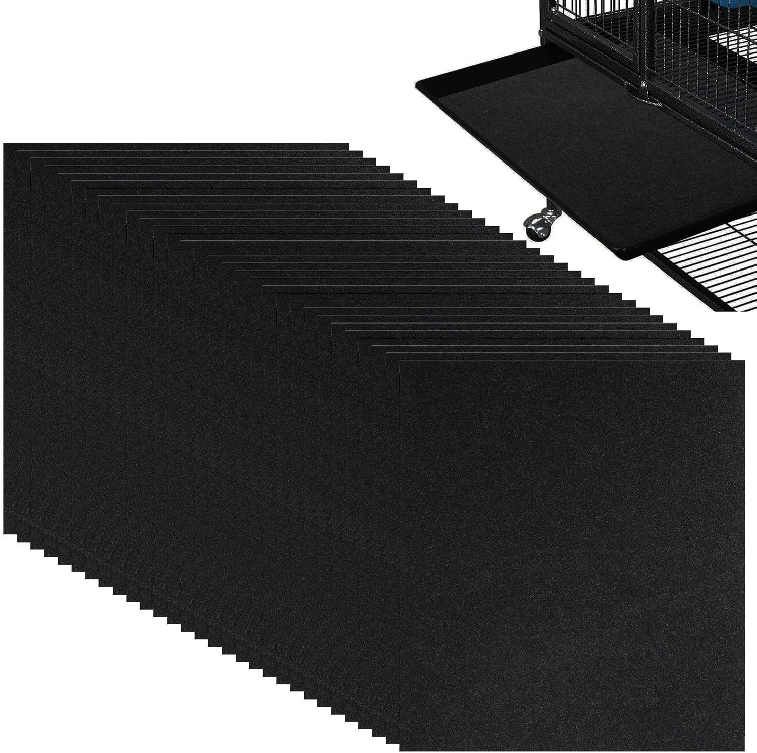 Bird Cage Liner - Cage Liner Water Absorbent Soft Birdcage Liners - Supple Easy Cutting Birdcage Bedding & for Parrots Lovebirds