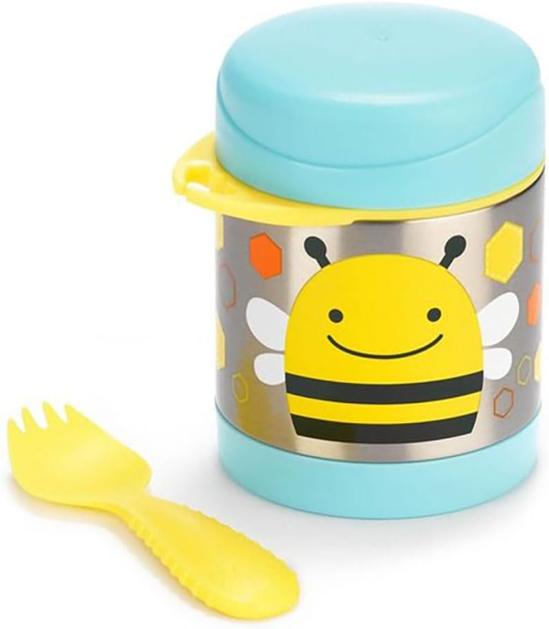 Skip Hop Baby Zoo Insulated Food Jar and Spork Set Bee image number 5