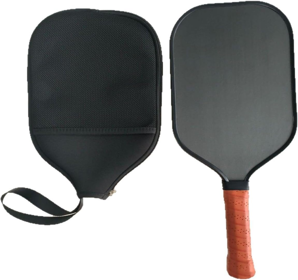 Pack of 2 Neoprene Racket Case Table Tennis Racket Case with Mesh Bag Handle Storage Bag image number 3