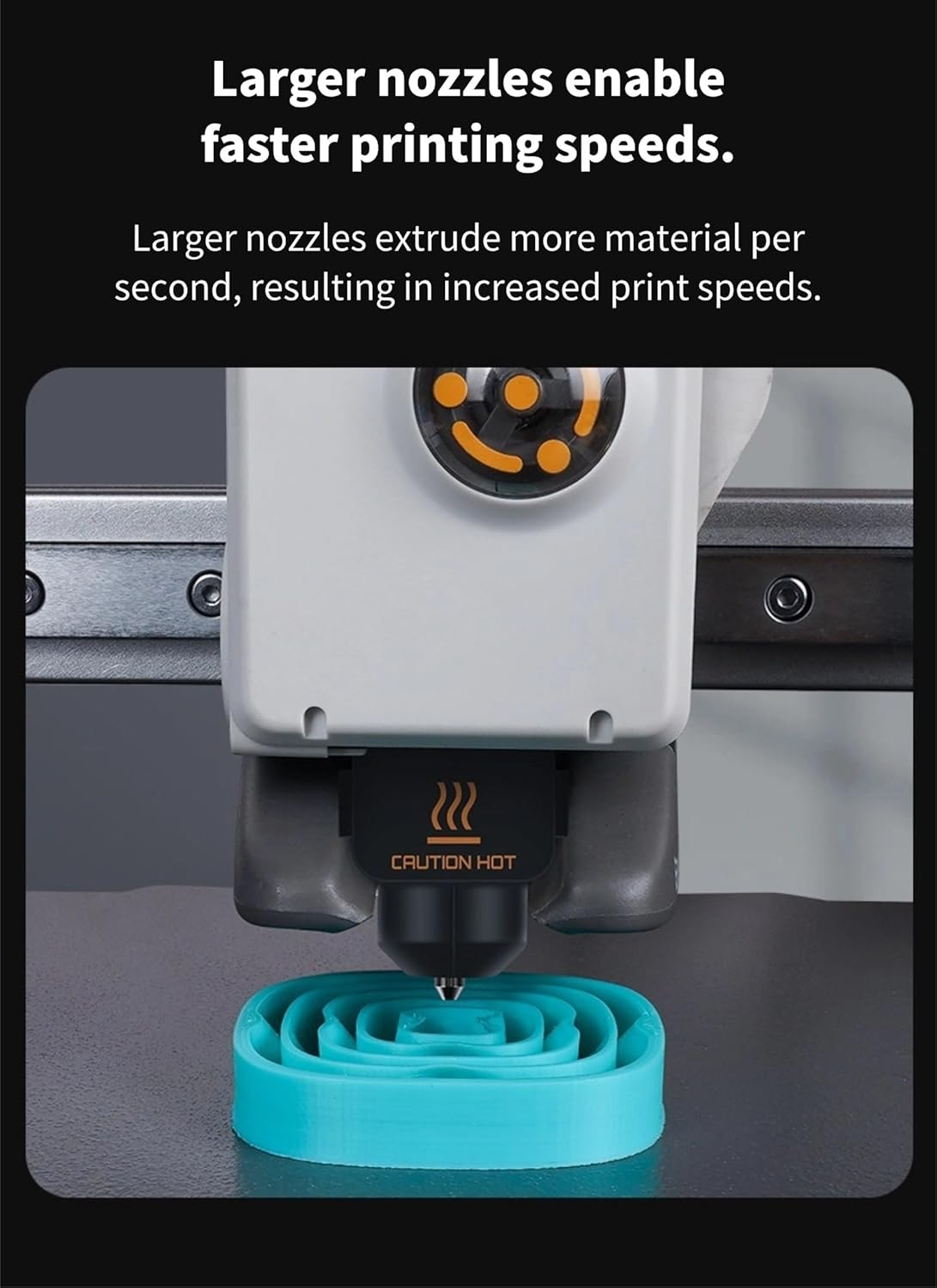 Diyeeni for A1/A1 Mini Hotend Kit, 3D Printer Head Hot End Kit Extruder, High Temperature Hardened Steel Nozzle with Silicone Cover Sock & Wrench, 3D Printer Accessories (0.4Mm) image number 6