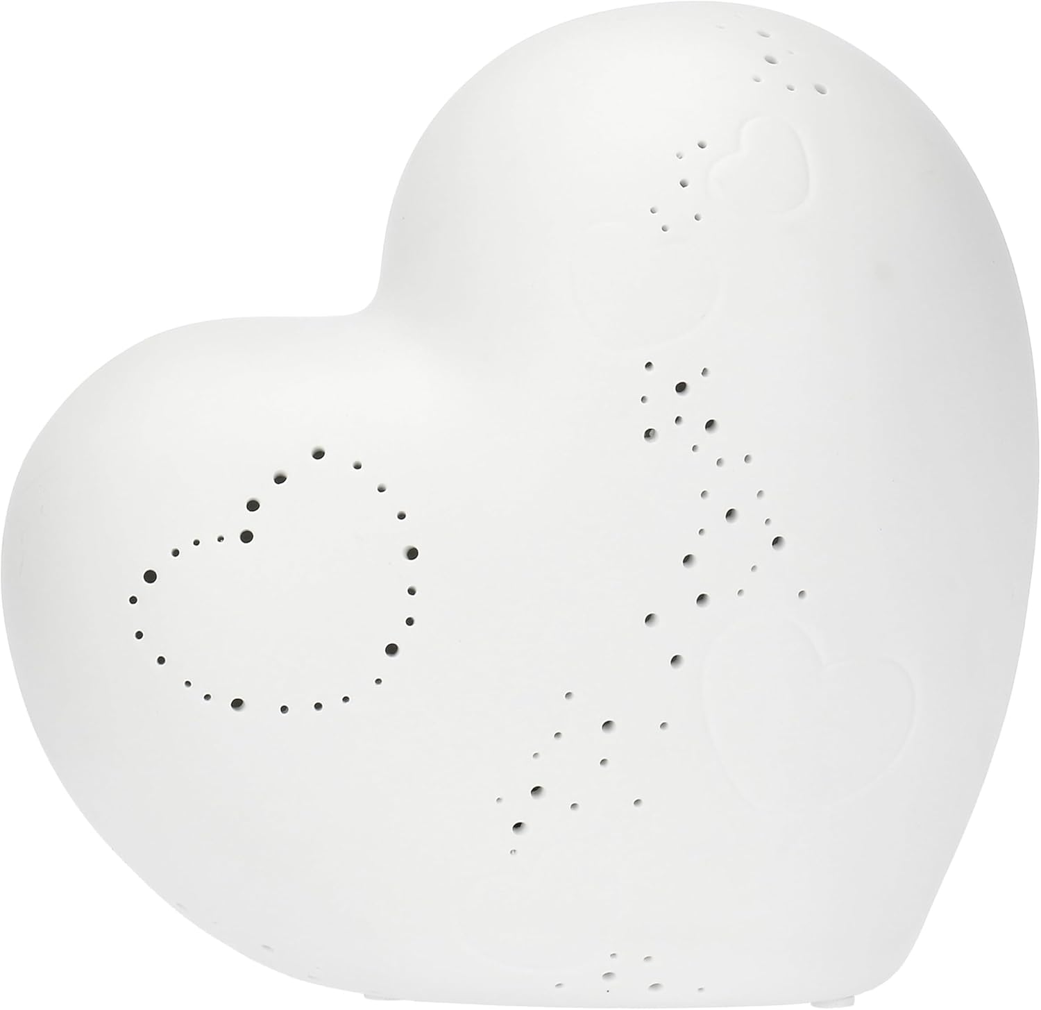 THUN - Heart-Shaped Lamp - Ceramic - Collection L'Amore Vola - 20 Cm H image number 3