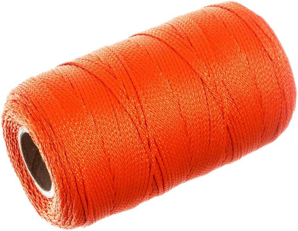 Paracord Planet Braided Nylon Mason Line - Moisture, Oil, Acid, Rot Resistant - Twine String for Marine, Masonry, Crafting, Gardening Uses 250 Feet Yellow
