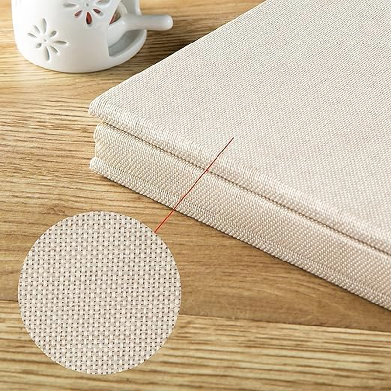 Photo Album Self Adhesive with Picture Display Window,40 Pages DIY Scrapbook Album for 3X5 4X6 5X7 6X8 8X10Picture,Linen Cover Memory Book for Baby Wedding, with 3Pcs Metallic Pen (Off White) - Grey image number 5