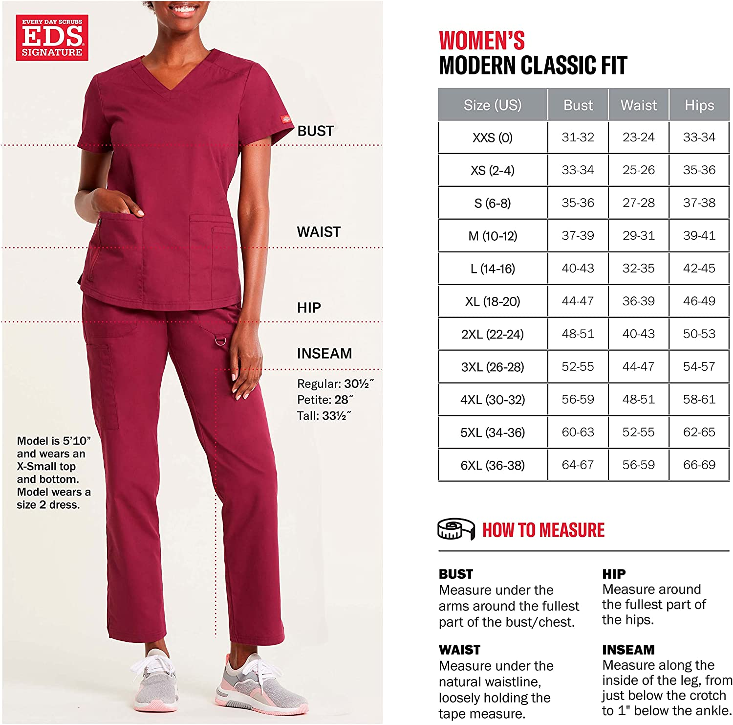 Dickies Women'S Signature Elastic Waist Scrubs Pant, Black, Large image number 4