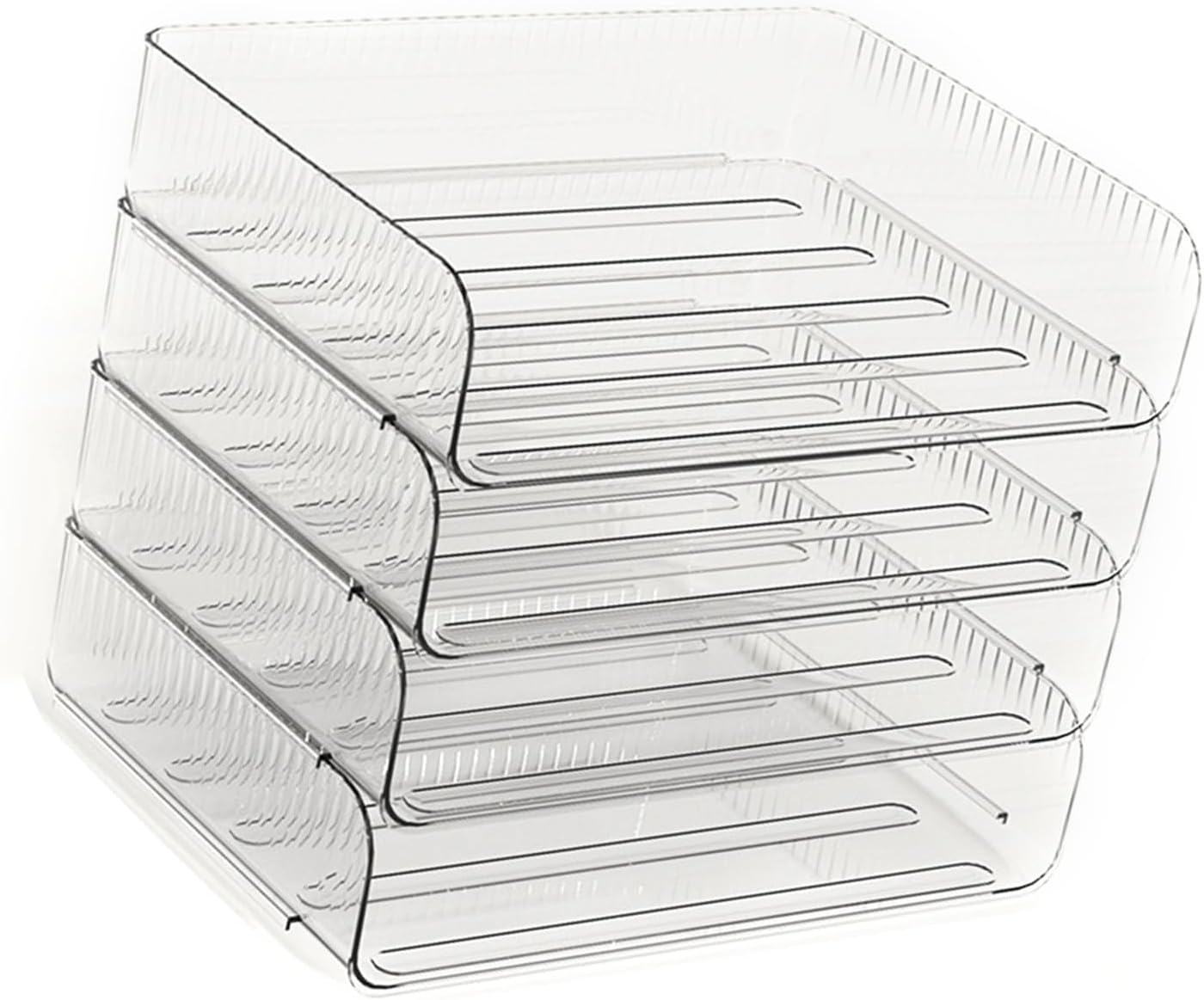 Paper Tray Desk Trays Letter File Stackable Wash Office Plastic Storage Desktop Small Book Accessories Organizing Stacking Classroom Shelf Size Stacked Document Box Organizer Tier image number 6