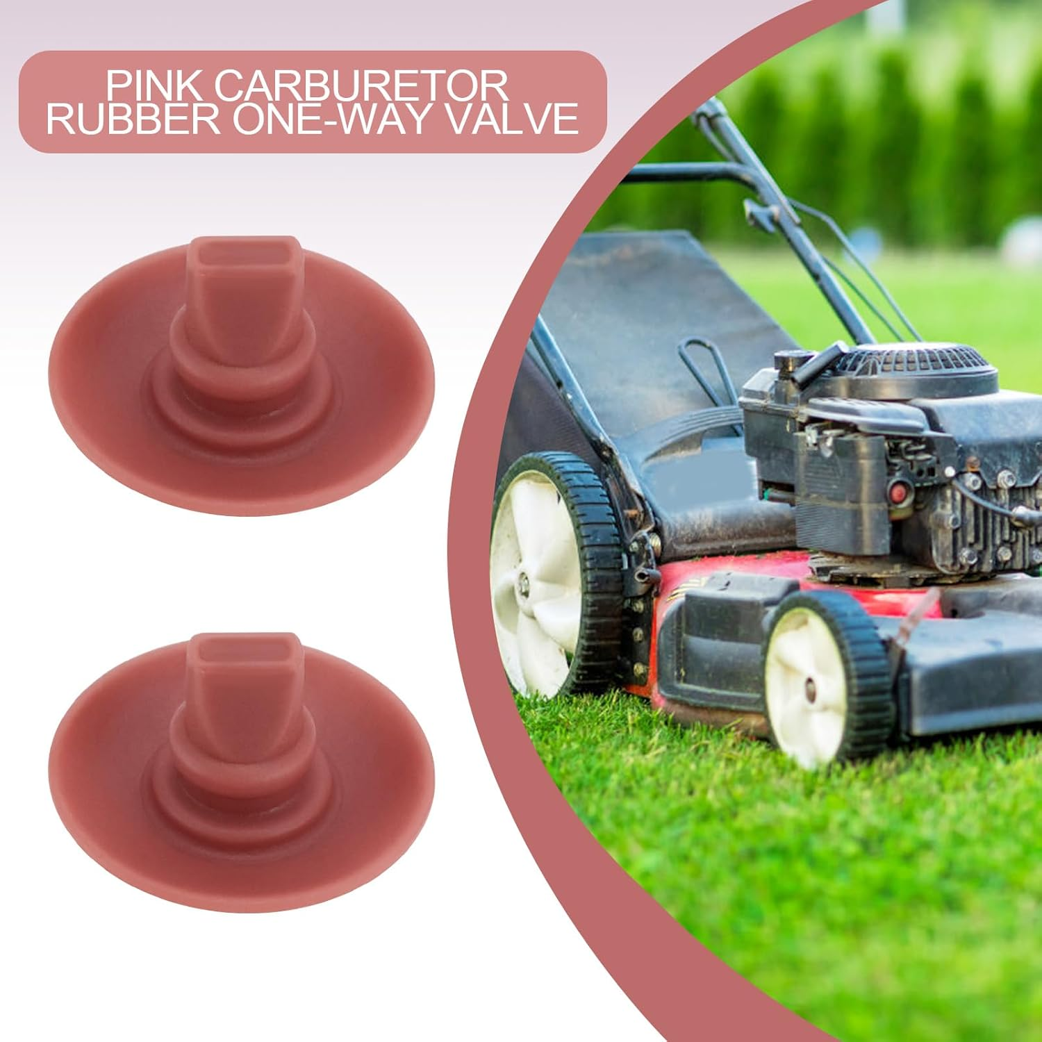 SG Store 50Pcs Carburetor Check Valve Primer Bulb Carburetor Rubber Check Valve Compatible with Walbro Echo Brush Cutter WT Series 176-64-1 4133-121-5200 image number 1