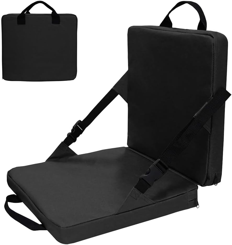 Folding Stadium Cushion,Outdoor Padded Floor Chair,Comfortable Outdoor Padding,Thickened Cushion,Mat with Backrest,Portable Floor Mats,For Camping,Picnic,Stadium