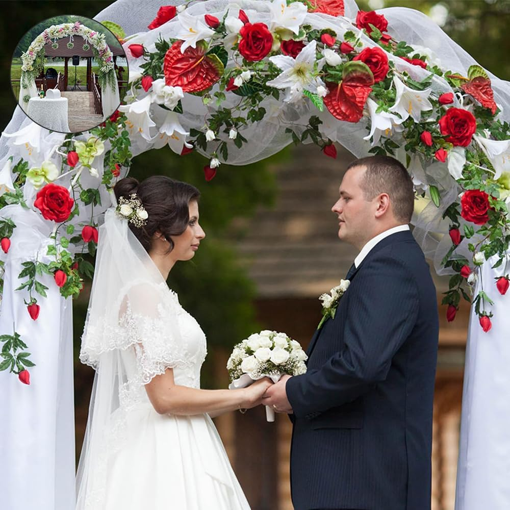 Metal Wedding Arch,Outdoor Garden Arbor,Garden Arch Trellis,Arched Background Bracket,Party Decoration Rack,For Party Decoration,Grape Trellises, Vine Trellises image number 4