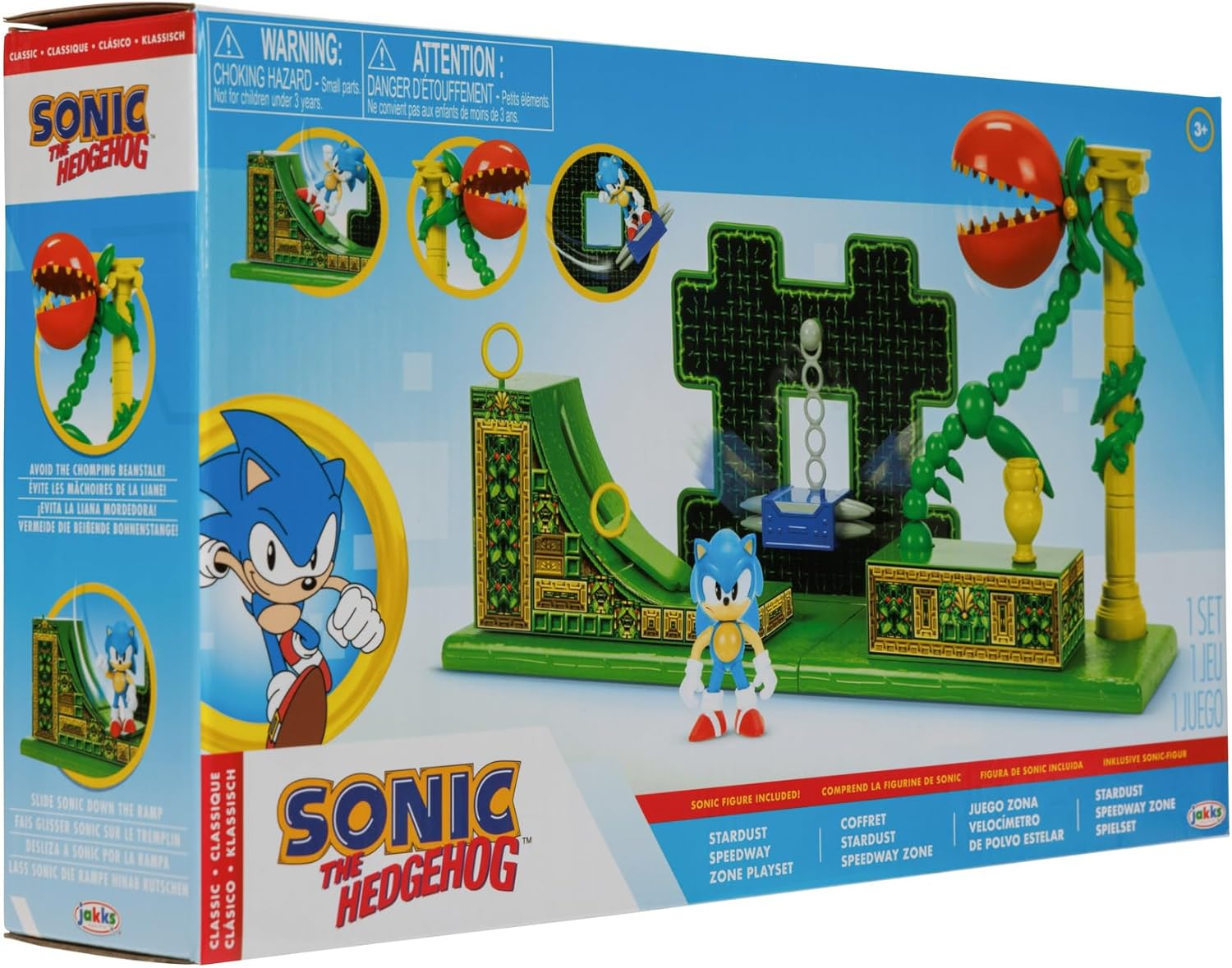 Sonic the Hedgehog Stardust Speedway Zone Playset with 2.5" Sonic Action Figure