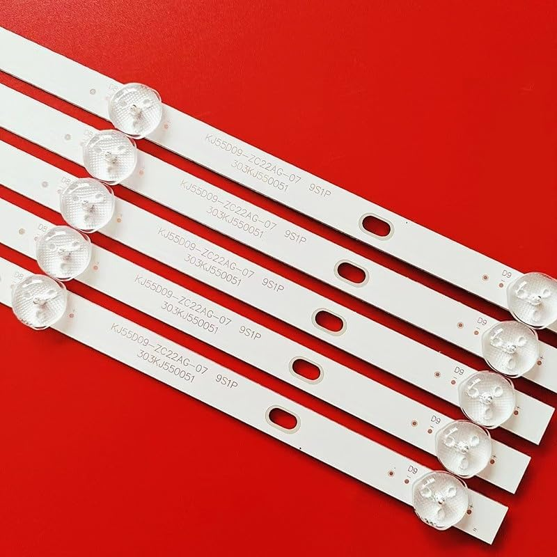 LED Backlight Strip 9LED for KJ55D09-ZC22AG-07E 303KJ550051 DJT55SH Djt55Sh ST-5530US 55LU1207 KJ55D09-ZC22AG-05/07/01/01E (Color : 5Set for 5 TV) image number 3