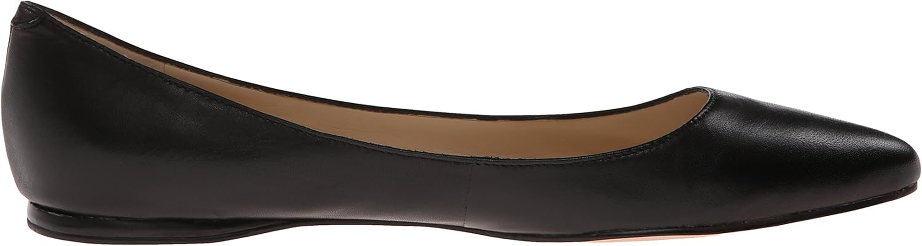 NINE WEST Womens Speakup Pointy Toe Slip on Ballet Flat, Black, 7.5 image number 4