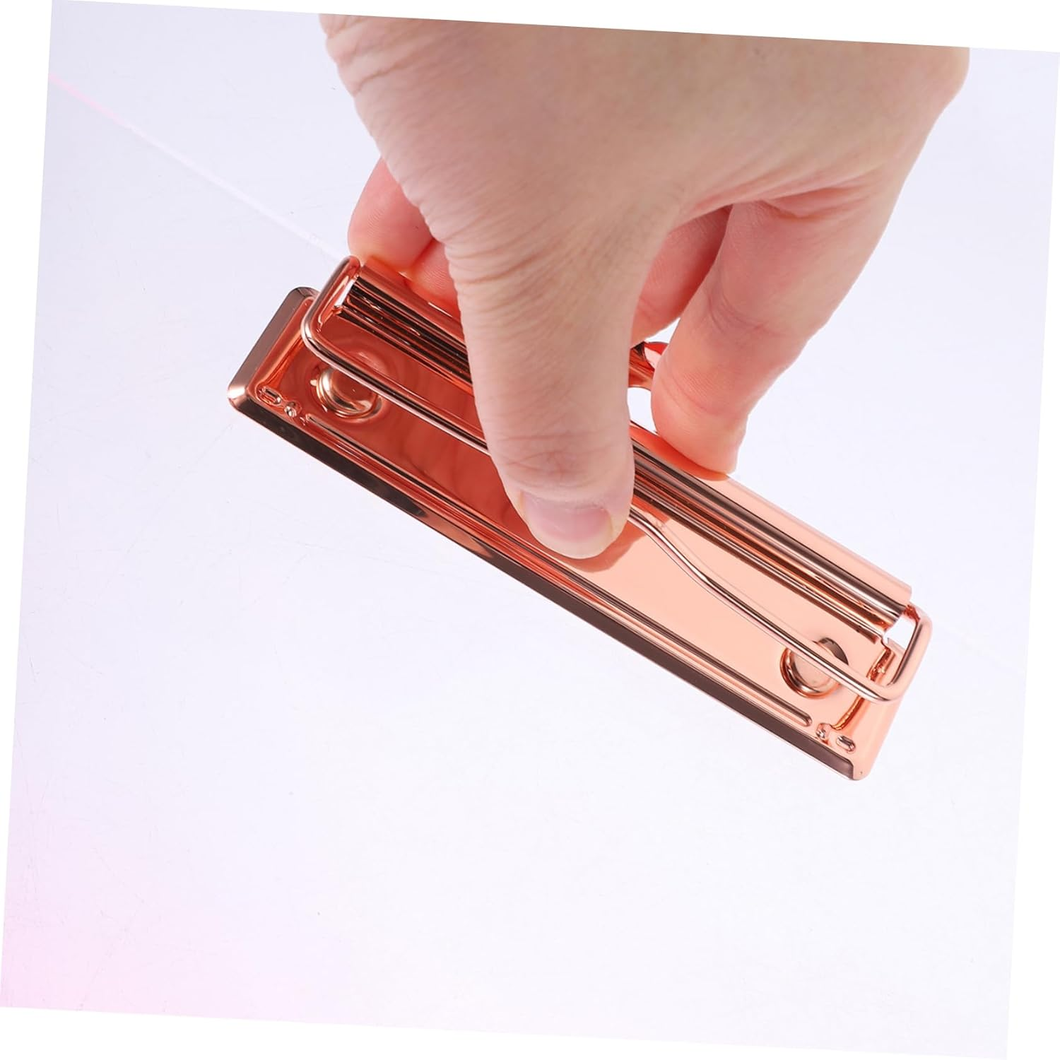 STOBAZA A4 Clipboard Storage Gradient Pink Writing Support Board Multi-Function File Organizer for Students and Office Supplies - Sky-Blue image number 3