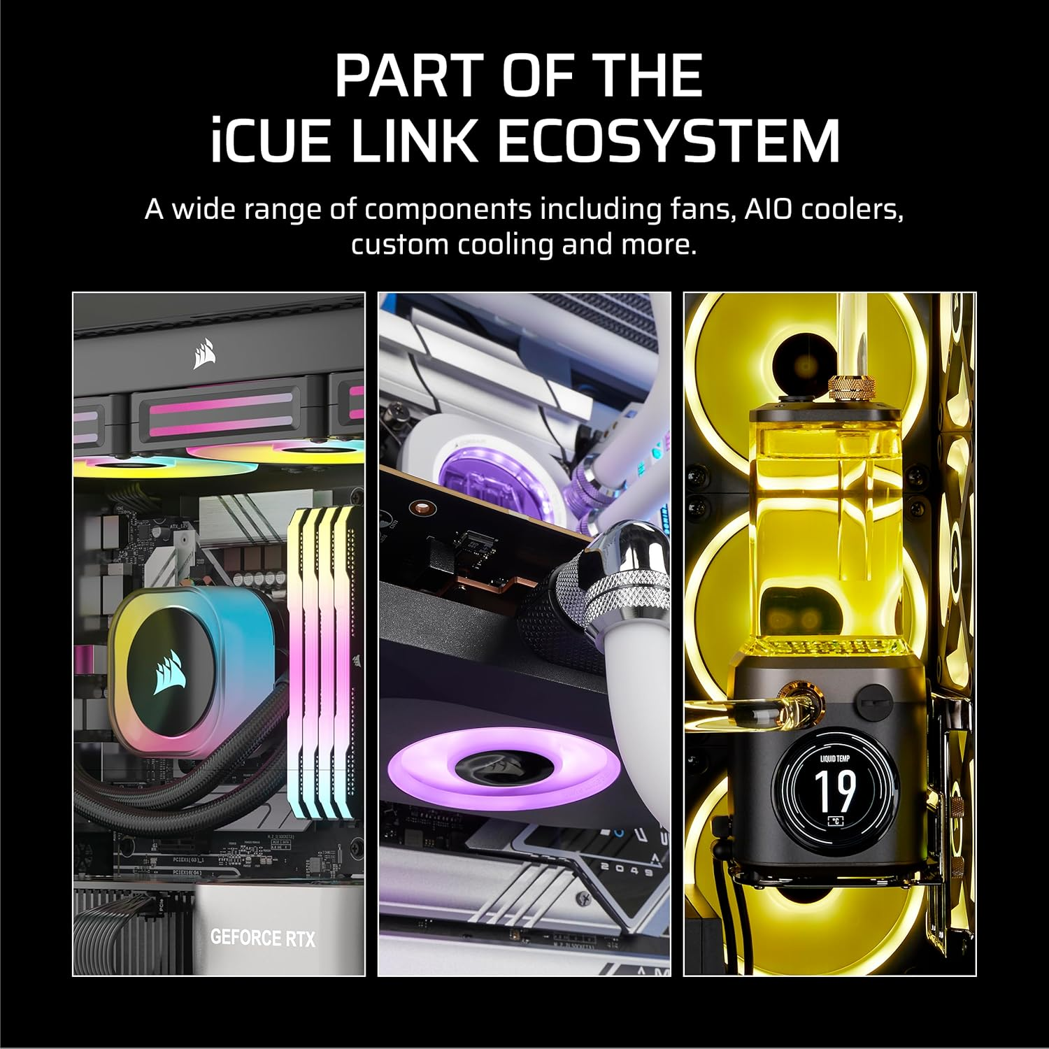 CORSAIR Icue Link RX140 MAX RGB 140Mm PWM Thick Fan &ndash; High-Static Pressure &ndash; Magnetic Dome Bearing &ndash; Single Fan &ndash; White image number 6