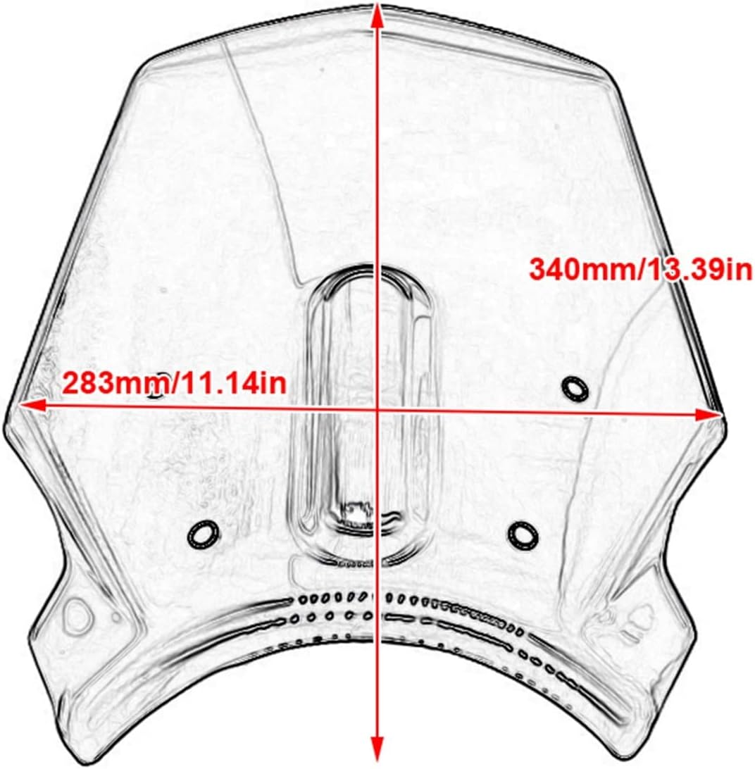 KANGYEBAIHUODIAN Fit for Colove 500F ZF 500 F ZF500F Motorcycle Windscreen Windshield Covers Screen Motorbikes Deflector 500 F ZF 500F Accessories image number 4