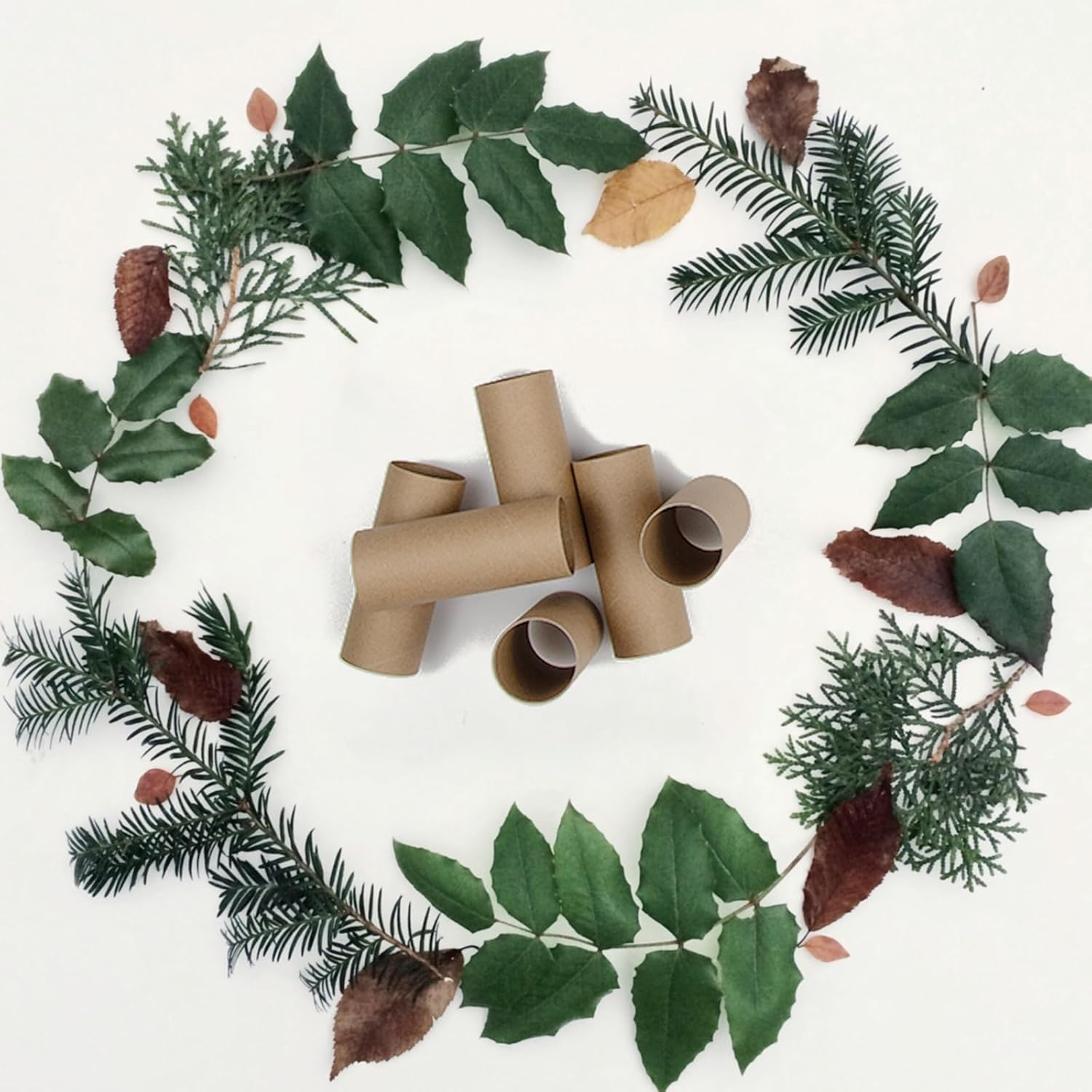 HESESOH 50 Pack Cardboard Tubes for Crafts - 1.57 X 3.94 Inches - Brown Toilet Paper Empty Rolls round Thick Tubes Sturdy for Classroom Family Handmade DIY Projects image number 4