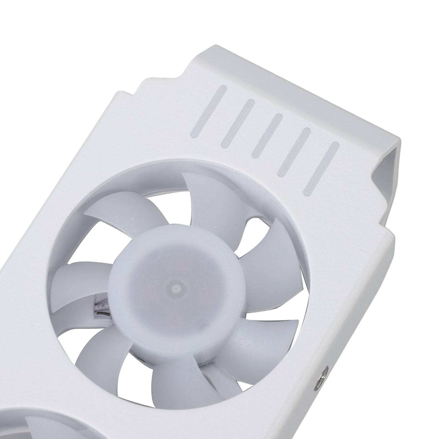 Memory Module Cooler, 1000-4500RPM Speed Dual Fans Low Noise Running RAM Heat Sink Fan Shock Absorption 5V 3 Pin ARGB Light for DDR DDR2 DDR3 DDR4 DDR5 (White) - Black image number 7