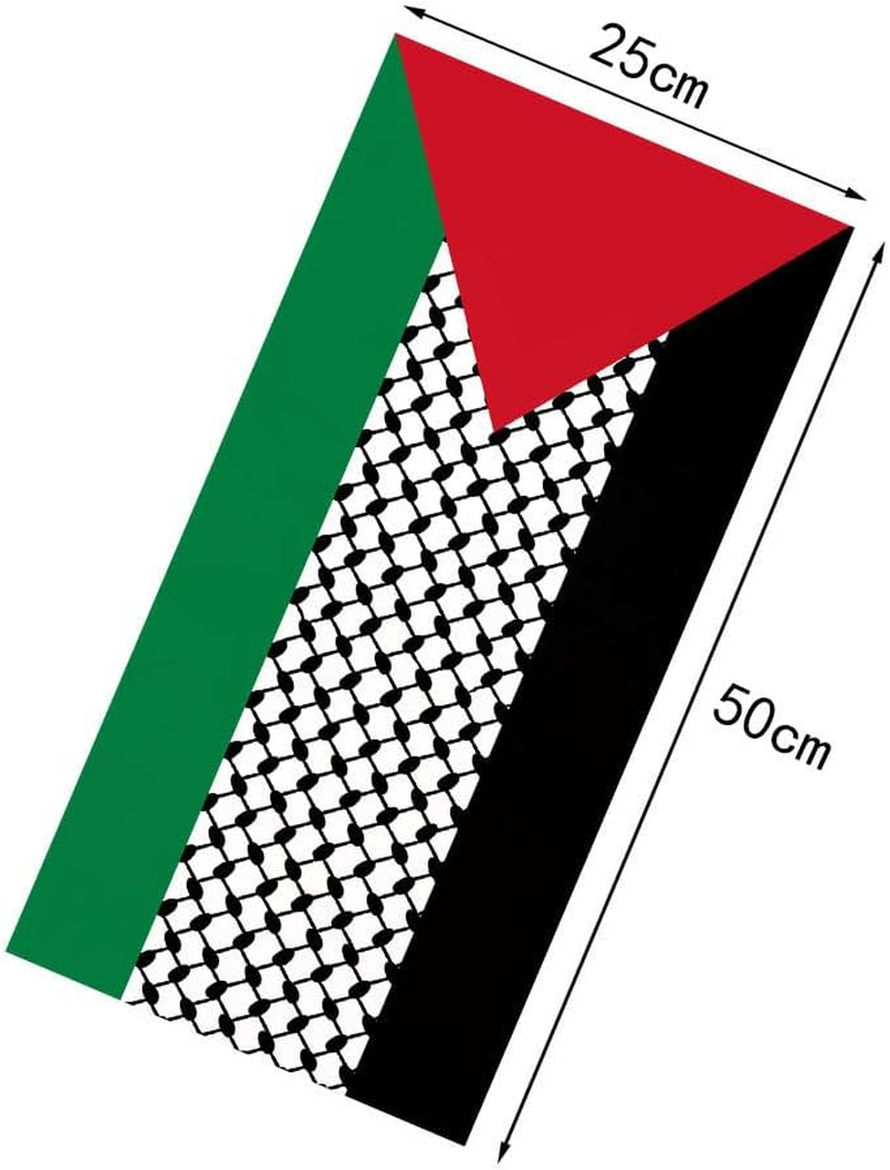 2Pcs Palestine Flag Bandana Scarf Face Mask Cover,Palestine Elastic Multifunctional Headband Gaiter,Neck Gaiter Balaclava Face Mask for Men Women image number 2