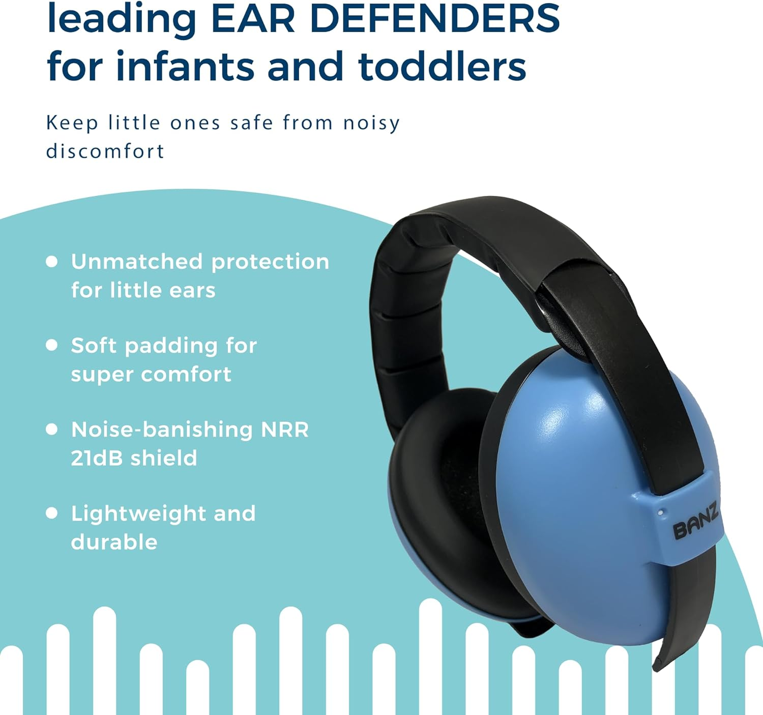 BANZ Mini Earmuffs, Blue, Small image number 2