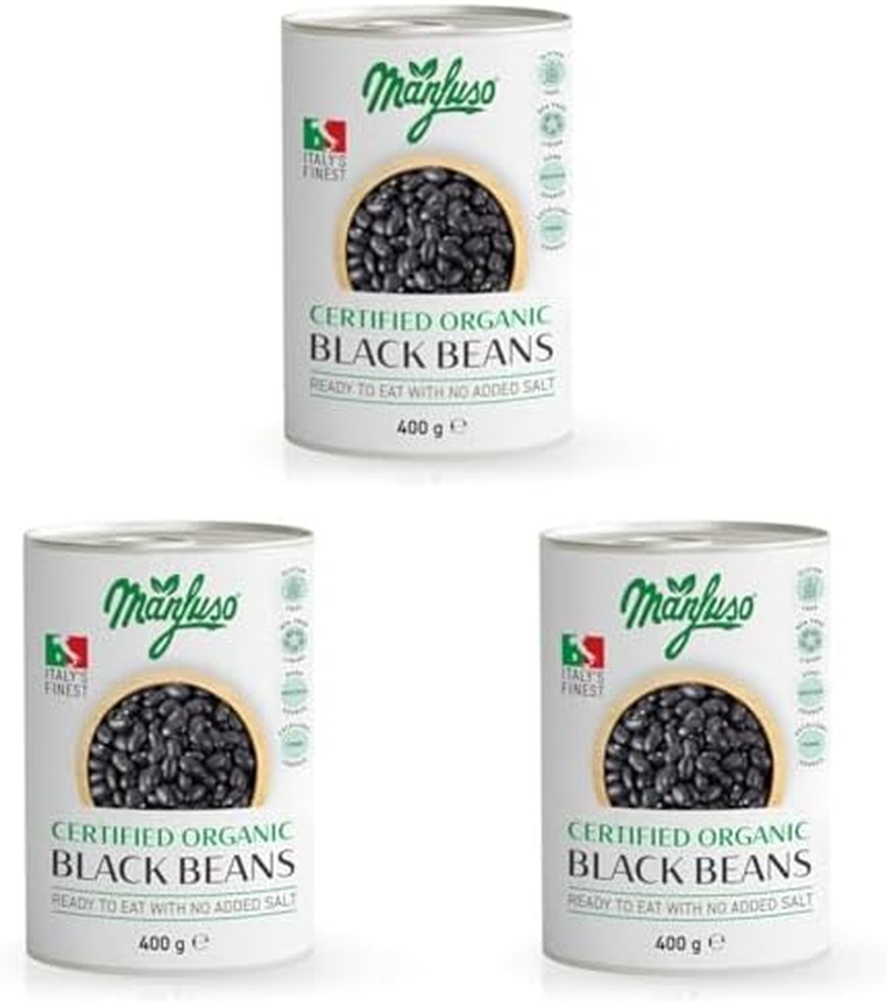 Manfuso Organic Black Beans 400 G image number 1