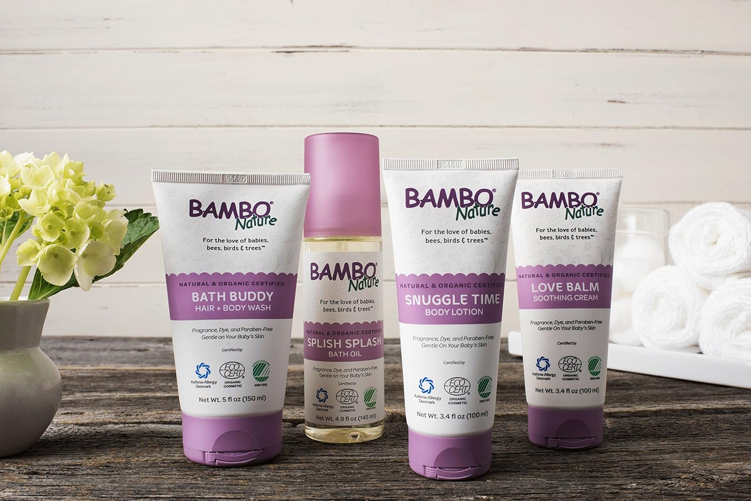Bambo Nature Bath Buddy Hair & Body Wash, 5 Fl Oz, 6 Tubes/Case image number 1