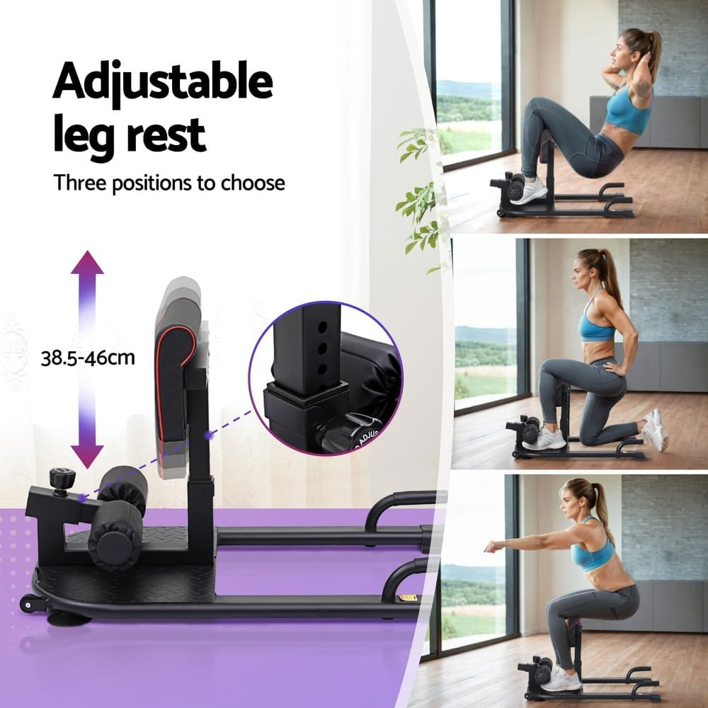 Everfit Deep Sissy Squat Weight Bench Adjustable Leg Extension Strength Training image number 4