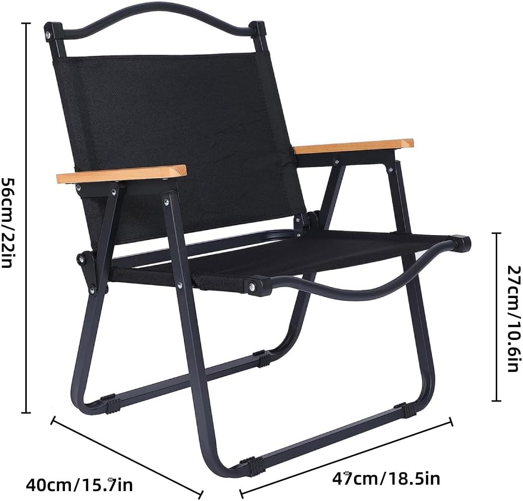 AIMALL Ultra-Light Outdoor Folding Chair - Kermit Style, Portable Aluminum Alloy Stool for Camping, Picnic, and Fishing, Available in Black and Khaki, Supports up to 264 Lbs (120 Kg) image number 6