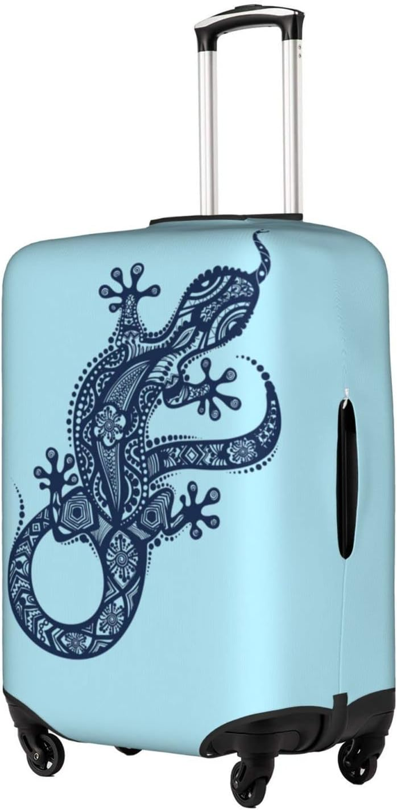 Illustration Gecko Luggage Cover Anti-Scratch Suitcase Protector Fits 18-32 Inch Luggage