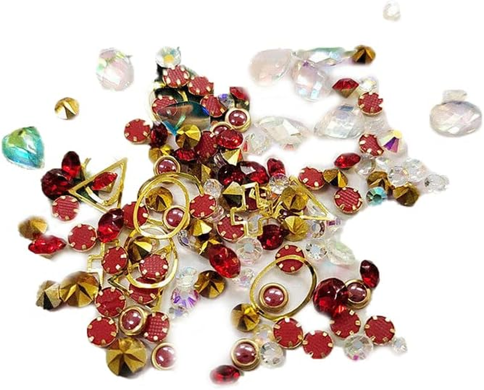 10 Styles Aurora Colorful 3D Nail Art Drill Heart Diamond Crystal - Perfect for Elegant Manicures and DIY Nail Art - Durable and Sparkling