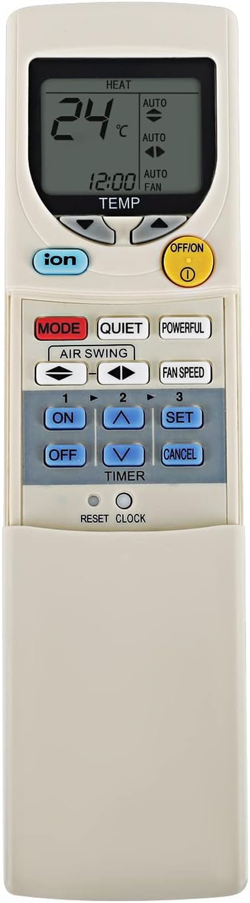 New Replacement Air Conditioner Remote Control Compatible with Panasonic A/C A75C2620 A75C2422 A75C2624 A75C2335 A75C2359 A75C2352 A75C2221 A75C2724 A75C2223 A75C2728 A75C2224 CWA75C2424 A75C2297 image number 3